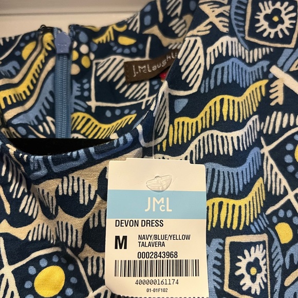 J. McLaughlin Dress Devon Shift In Talavera Print - Picture 2 of 3